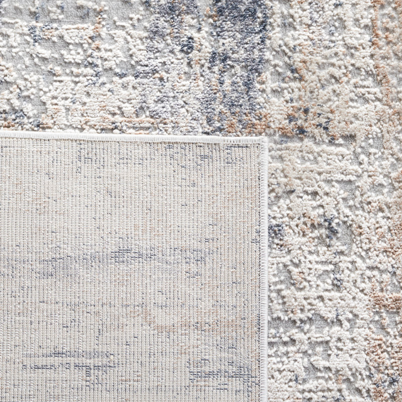 Tapis gris foncé / gris Adika, Tapis de couloir 2 pi x 8 pi