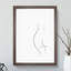 Line Female Form - Picture Frame Drawing-62802702-62802701
