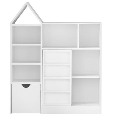 Organisateur de rangement de jouets et bibliothèque pour enfants, coffre de rangement pour jouets