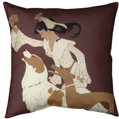 Housse pour oreiller pour affiche pour chien