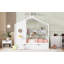 Lit de maison en bois avec lit gigogne, conception moderne pour enfants avec tablette de rangement-766845175-766845168