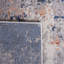 Tapis abstrait gris / bleu en polypropylène / polyester tissé à la machine-1000080820