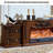 European-style solid wood carved and gilded fireplace-1010761803