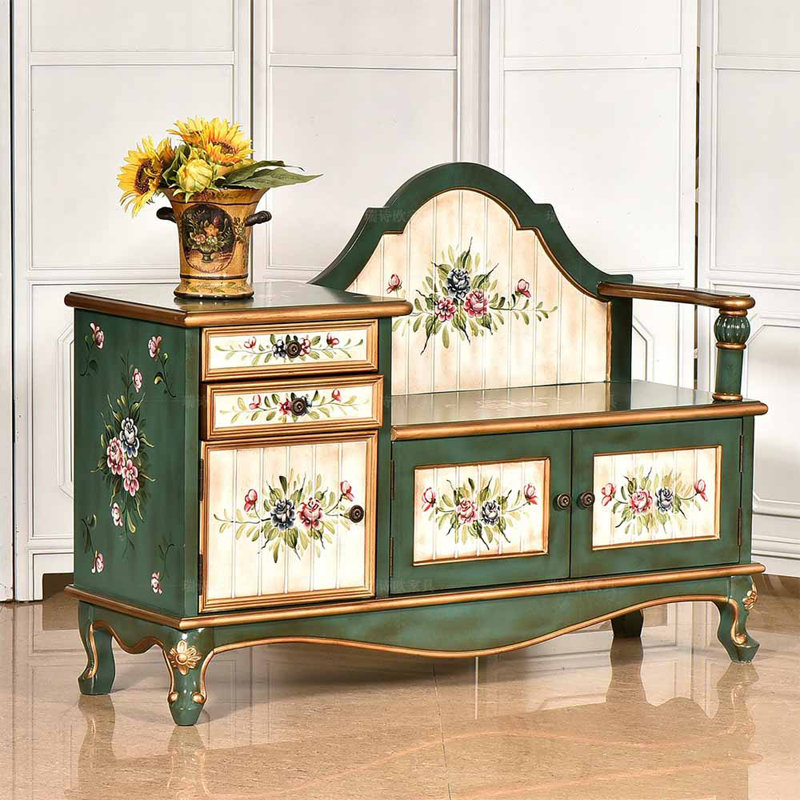 Banc de rangement pour chaussures American Style