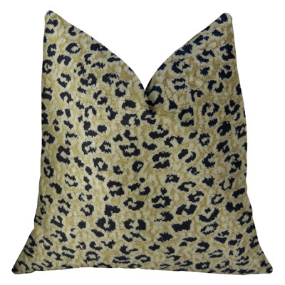 Cheetah Spots Animal Print Reversible Throw Pillow