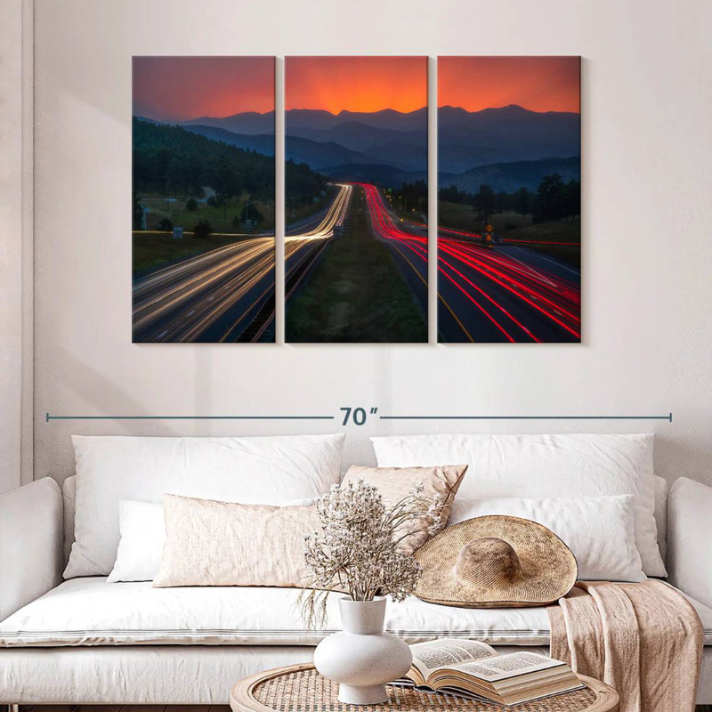 Mehar Sunset Rush Hour, 32" H x 50" W