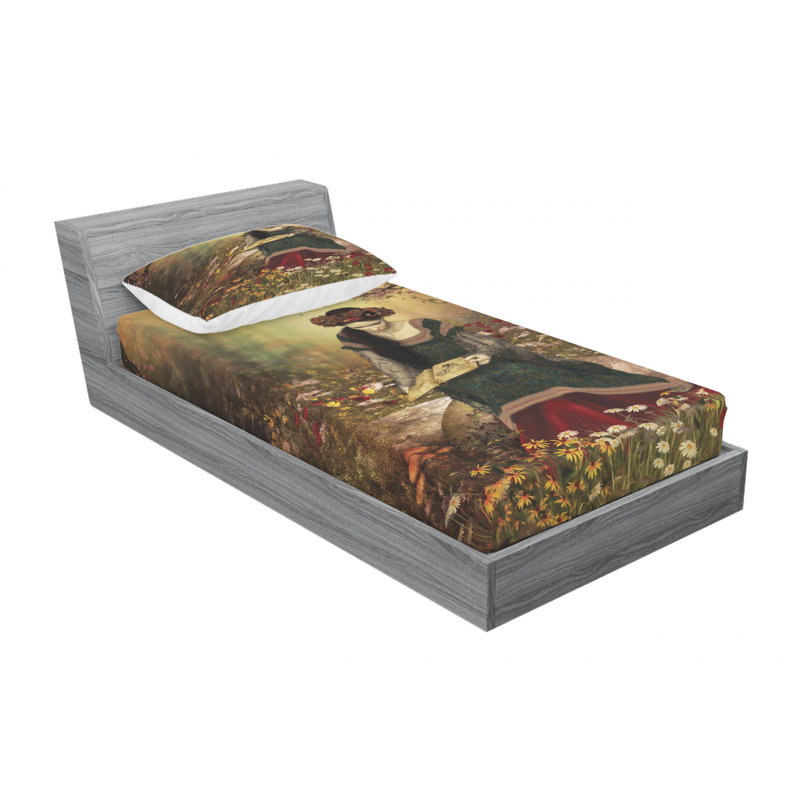Microfiber Sheet Set, Twin Sheet Set with Fitted Sheet