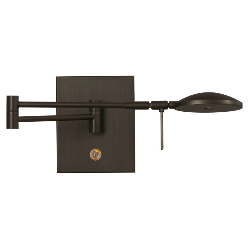 Bras pivotant à 1 lumière à intensité variable Creasey, Patine bronze cuivré