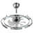 Ausable 24'' Futuristic UFO Design DIY Shapes Bladeless LED Ceiling Fan with Dimmable Lights and Remote-1503140024