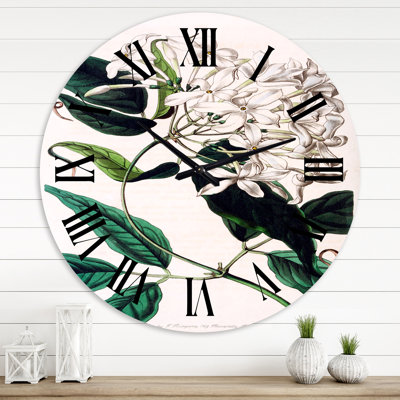 Vintage Plant Life XXIV - Horloge murale traditionnelle