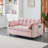Velvet Upholstered Convertible Sleeper Sofa-228361649
