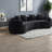 Compression Sofas, 4 Seat Foam Spring Modern Curved Couch for Home