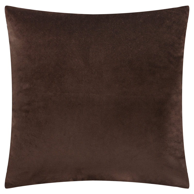 Soren Geometric Brown Square Throw Pillow Cover