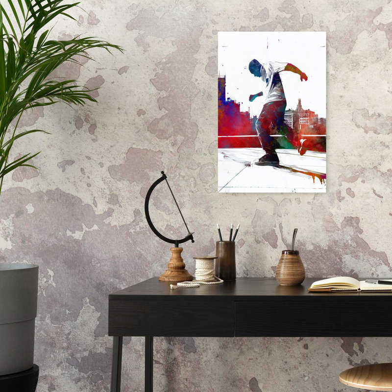 Sport Breakdancer Art Contemporary Architecture City Wall Art Print 1 Piece Wrapped Canvas Wall Art, 60.96cm H x 40.64cm W