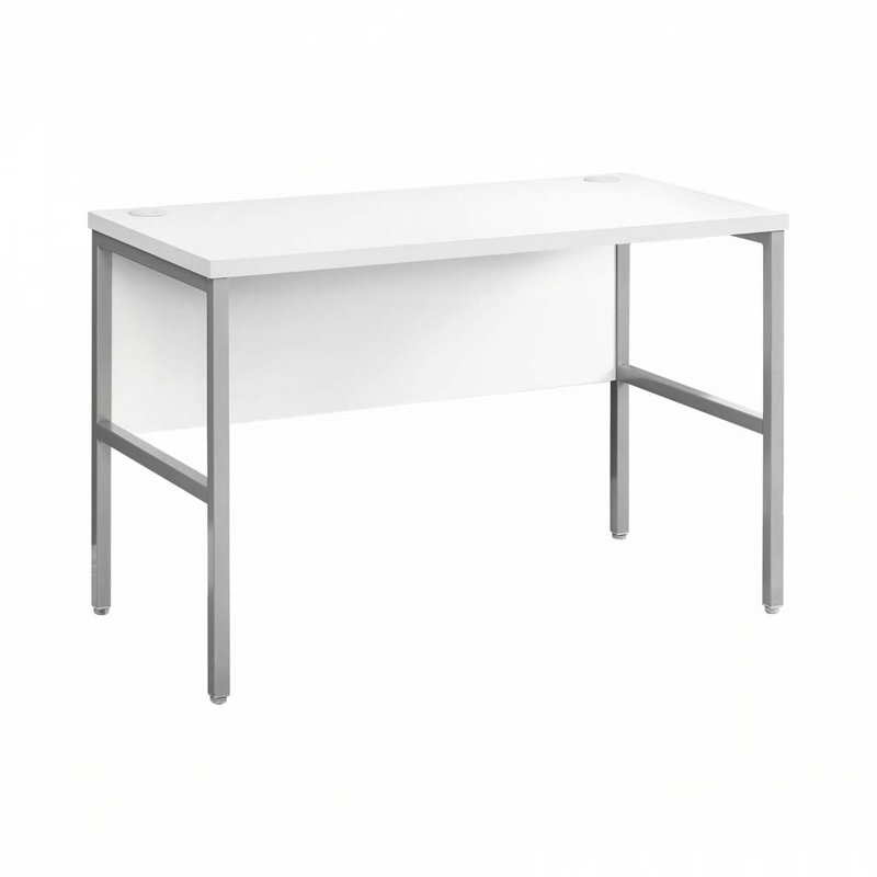 Bureau d'ordinateur pour la maison, Blanc / Gris