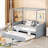 Twin Size Canopy Day Bed With Twin Size Trundle-870153458