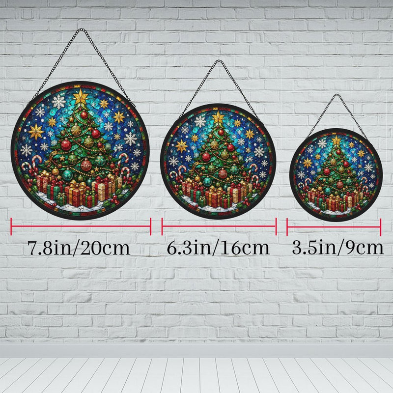 Vitrail Christ (1) Panneaux en verre coloré Suncatcher, 11,8 x 11,8 po (30 x 30 cm)
