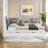 Daybed With Trundle, Storage Shelves, Upholstery Headboard And Rotatable Storage Board-751595151-751595149