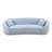 3 seater sofa Modern combination Half Moon casual teddy wool sofa curved sofa-102509426