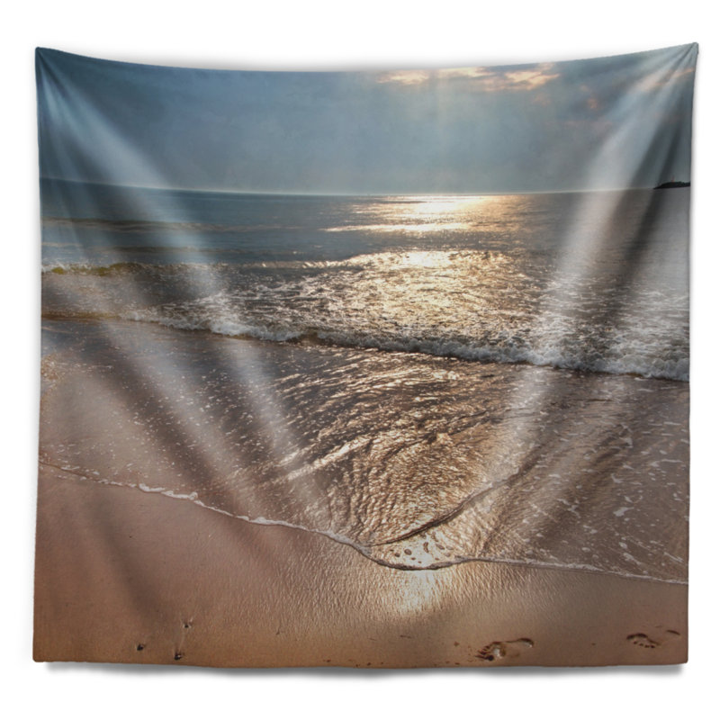Tapisserie Seascape Seashore Tranquil Seashore, H 50 po x l 60 po