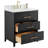 Marilena 30'' Single Bathroom Vanity with Carrara Marble Top-501503475