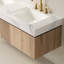Meuble-lavabo mural de luxe de style Mid-Century