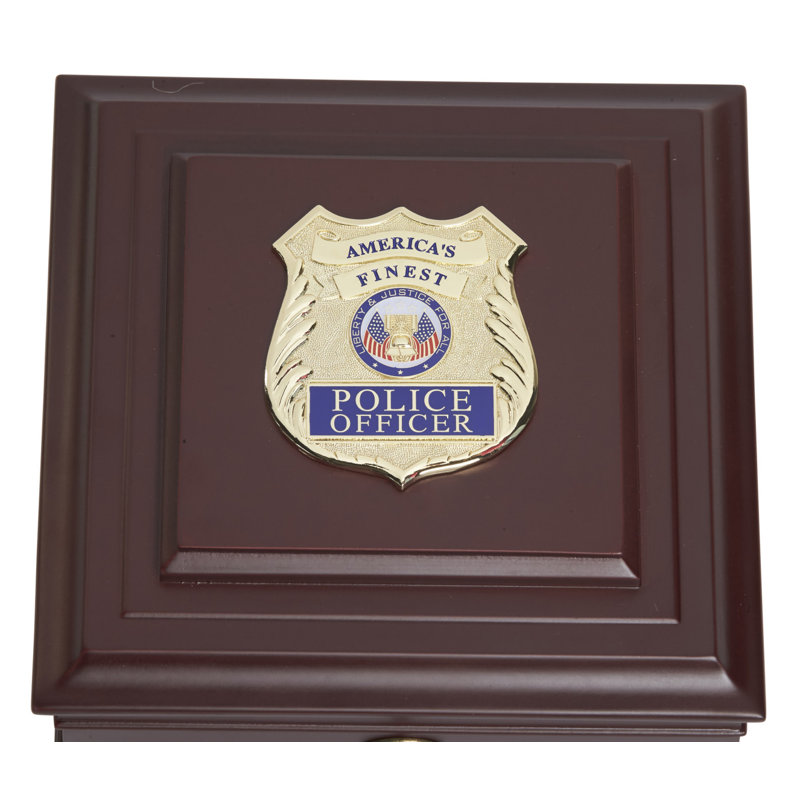 Boîte à médaillon de bureau policiers officier Regalado
