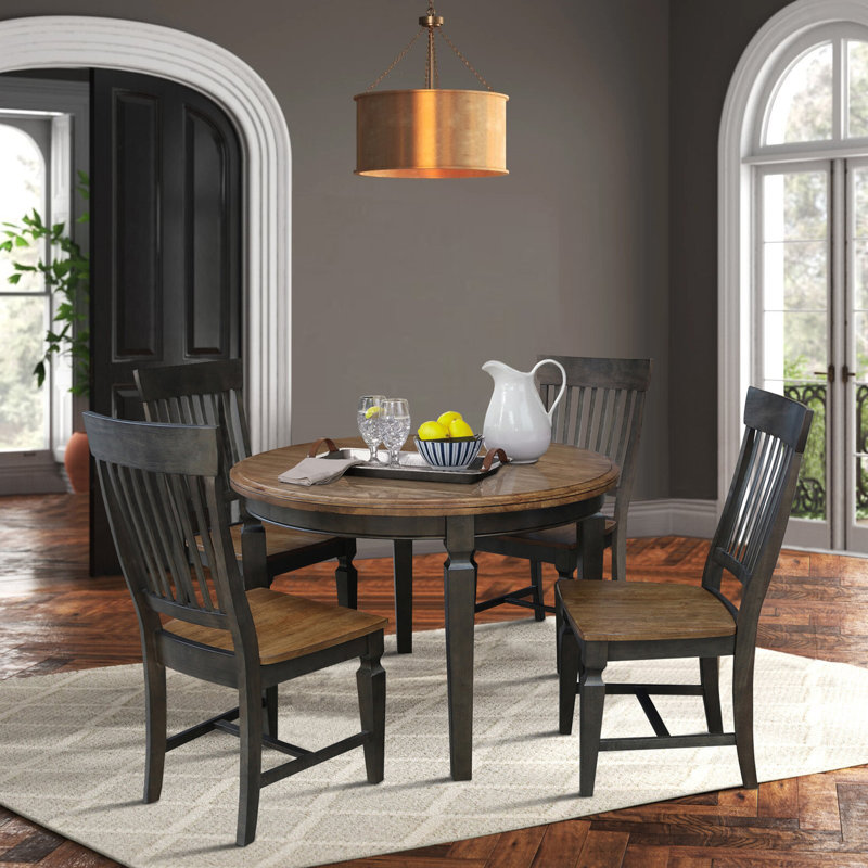 Parton 4 - Person Solid Wood Dining Set