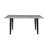 Elegant Gray Sintered Stone 4 Person Dining Set