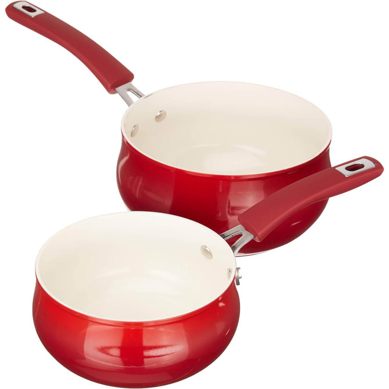 Ensemble de batterie de cuisine 8 pièces, Rouge dégradé
