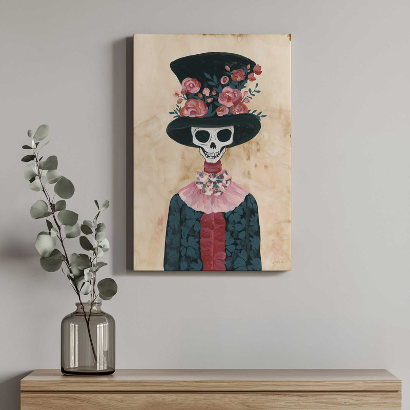 «Skeletal Lover II» par Yvette St. Amant, reproduction d'art sur toile, H 16 po x l 12 po
