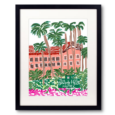 Beverly Hills Hotel Print by Deborah Blum