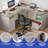 Aimaan L-Shaped Computer Desk with Power Outlet-1606056264