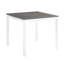 Ensemble de table 5 pièces à hauteur de comptoir avec 4 chaises, ensemble de table à hauteur de comptoir pour 4 avec chaises, ensemble de table à hauteur de comptoir en bois pour la cuisine, la salle à manger, deux tons gris et blanc