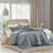 2-Piece Soft Washed Pleated Comforter Set