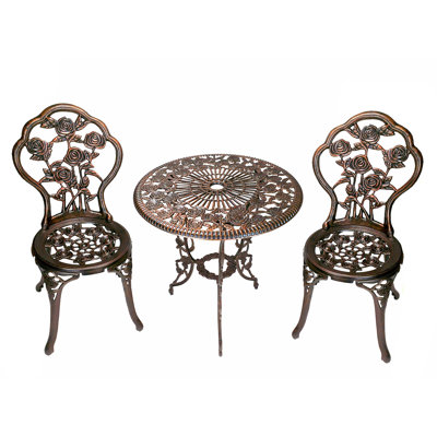Louise Traditional 3 Piece Bistro Set
