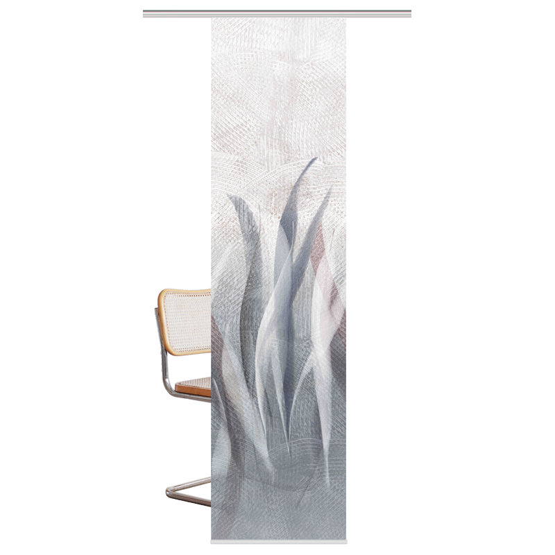 Room Darkening Sliding Panel Single Panel, Gray -blue