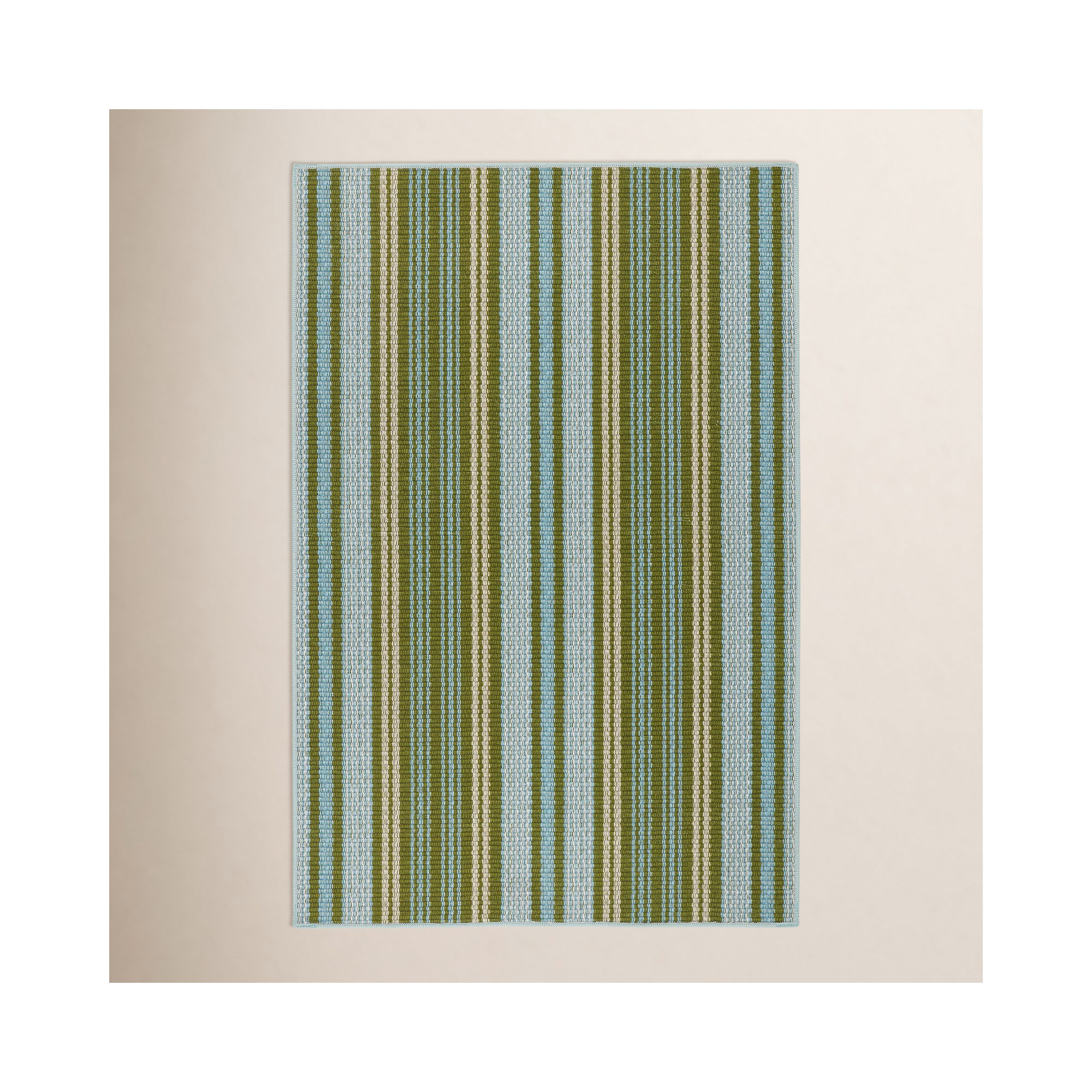 Caravan Stripe Multi Machine Washable Rug, Rectangle 6' x 9'