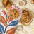 Splash Flowers Oven Mitt Cotton Twill