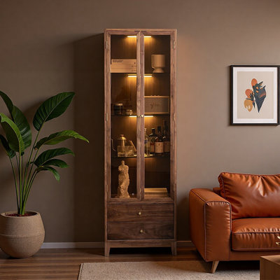 American style double door storage bookcase