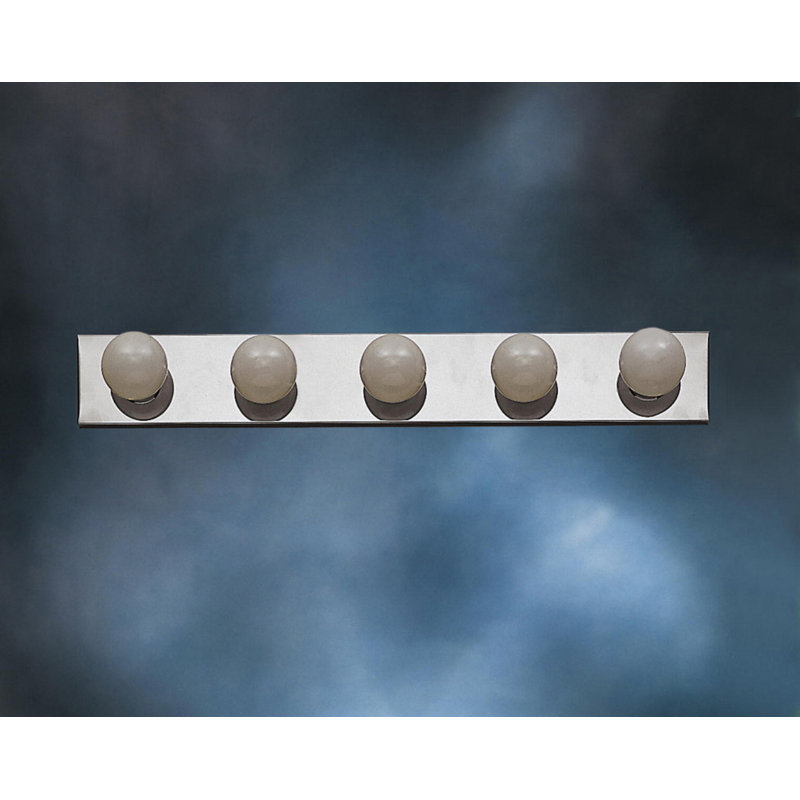 Saxton 5 - Light Bath Bar, Brushed Nickel