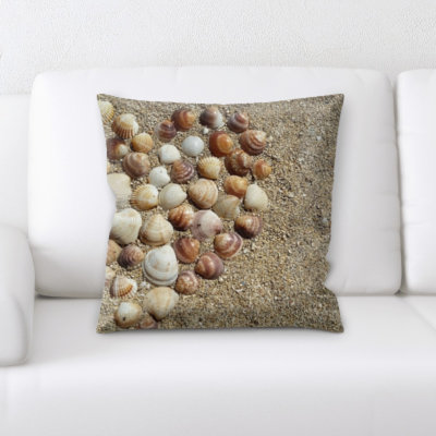 Coussin de coussin de cœur sea coquillage Hornbuckle
