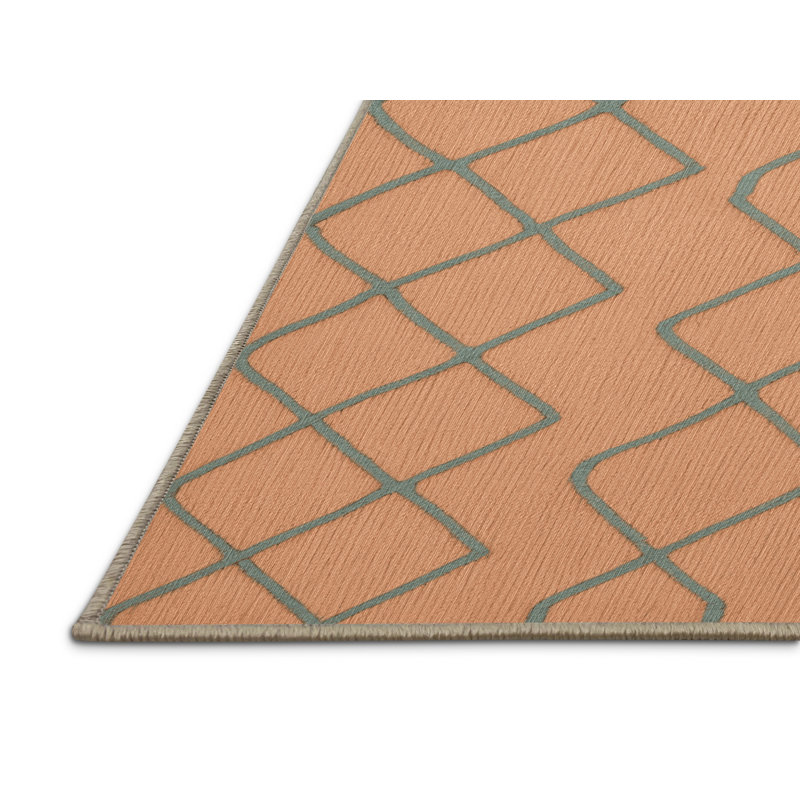 Tapis brun treillis lavable à la machine, Tapis de couloir 2 pi x 5 pi