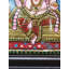 Lord Ganesha sur le trône | Peinture avec cadre Tanjore | Couleurs traditionnelles avec travail en feuille d'or