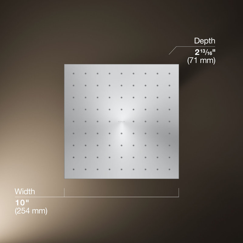 Rain Shower Head, Polished Chrome