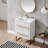 23.62'' Single Bathroom Vanity with Solid + Manufactured Wood Top-277409193