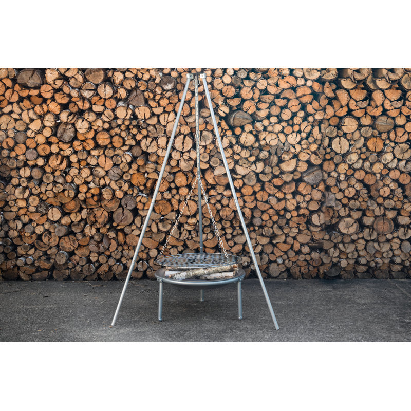 Assal Round Steel Wood Burning Smokeless Fire Pit