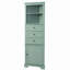 Armoire haute triangulaire avec 3 tiroirs et tablettes réglables-448920089