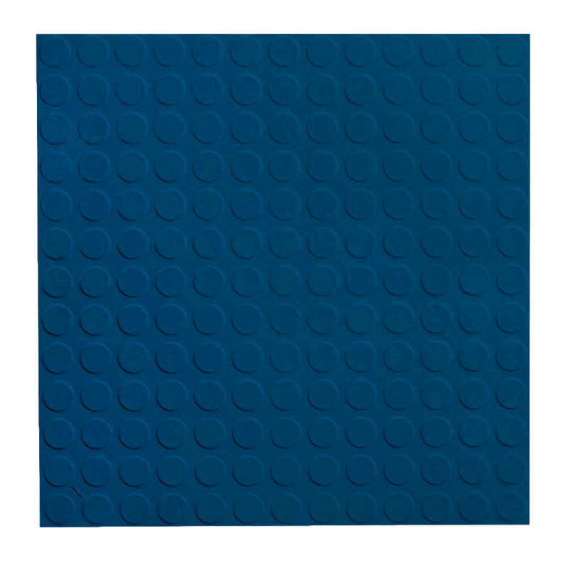 Roppe 996 Raised Circular Vantage Rubber Tile Color Deep Navy