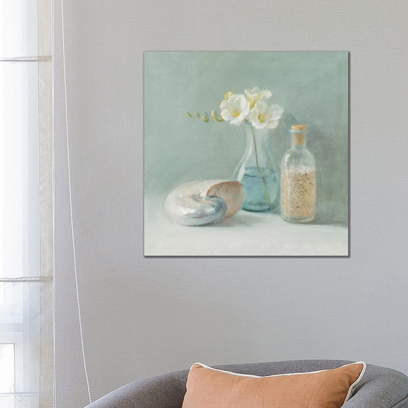 " Freesia Spa " by Danhui Nai, No Matte, 26" H x 26" W x 1.5" D, Wrapped Canvas